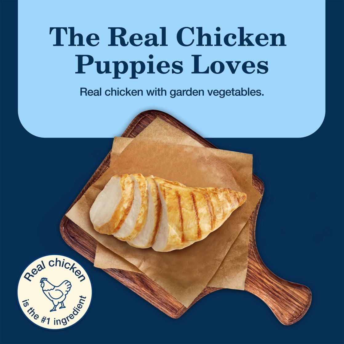 Blue Buffalo Homestyle Recipe Chicken Pate Wet Dog Food for Puppies, Whole Grain, 12.5 oz. Can