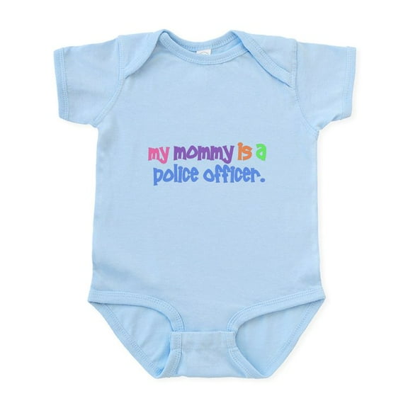 CafePress - My Mommy Is A Police Officer PASTEL Infant Bodysui - Baby Light Bodysuit, Size Newborn - 24 Months