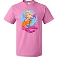 thumbnail image 3 of Inktastic Nautical Orange and Pink Mermaid Sitting on Anchor T-Shirt, 3 of 5