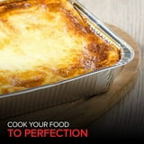 "Stock Your Home 8"" Square Foil Pans with Lids (50 Pack) - Disposable