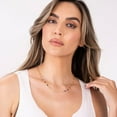 thumbnail image 3 of CFIOZYOS 18K Gold Plated Multi Stone Crystal Baguette Necklace for Women, 3 of 4