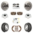 thumbnail image 1 of Transit Auto Front Rear Disc Brake Caliper Rotors Drums Ceramic Pads Shoes Wheel Cylinders and Hardware Kit (11Pc) for Car 1994-1999 Dodge Ram 1500 RWD KC8-100770C, 1 of 11