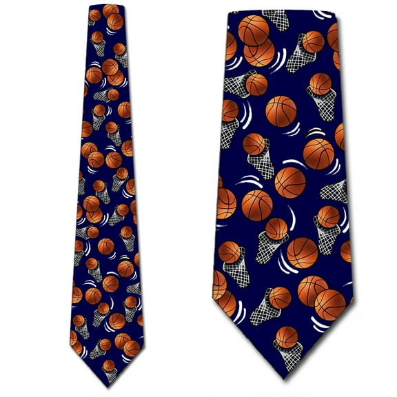 It's a Slam Dunk! - Navy Necktie Mens Tie by Three Rooker