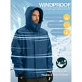 thumbnail image 6 of OutPro Mens Ski Jacket Hood Male Windproof Winter Coat Outerwear Waterproof Hiking Trekking Skiing Jackets Blue L, 6 of 9