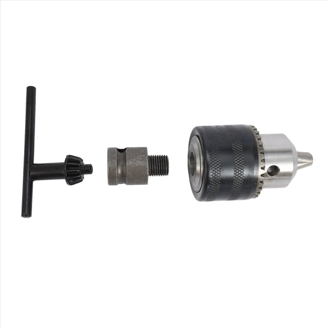 2Conjunto Adaptador de Broca Portabrocas de 1.5-13 mm Llave de Cambiada de 1/2 Pulgada en Taladros Eléctricos
