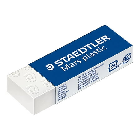 STAEDTLER Mars plastic Eraser  white vinyl  Walmart com