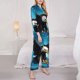 thumbnail image 3 of Fotbe Night Sky Forest Bald Eagle Conjunto de Pijama de Manga Larga para Mujer con Estampado, Ropa de Dormir de 2 Piezas, Conjunto de Casa Suave y Cómodo con Bolsillos-Medium, 3 of 7