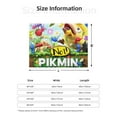 thumbnail image 2 of Lsque Pikmin Print Flannel Throw Blanket, Ultra-soft Blanket for Bed, Couch, Car, Hypoallergenic Anti-pilling blanket-80"x60", 2 of 8