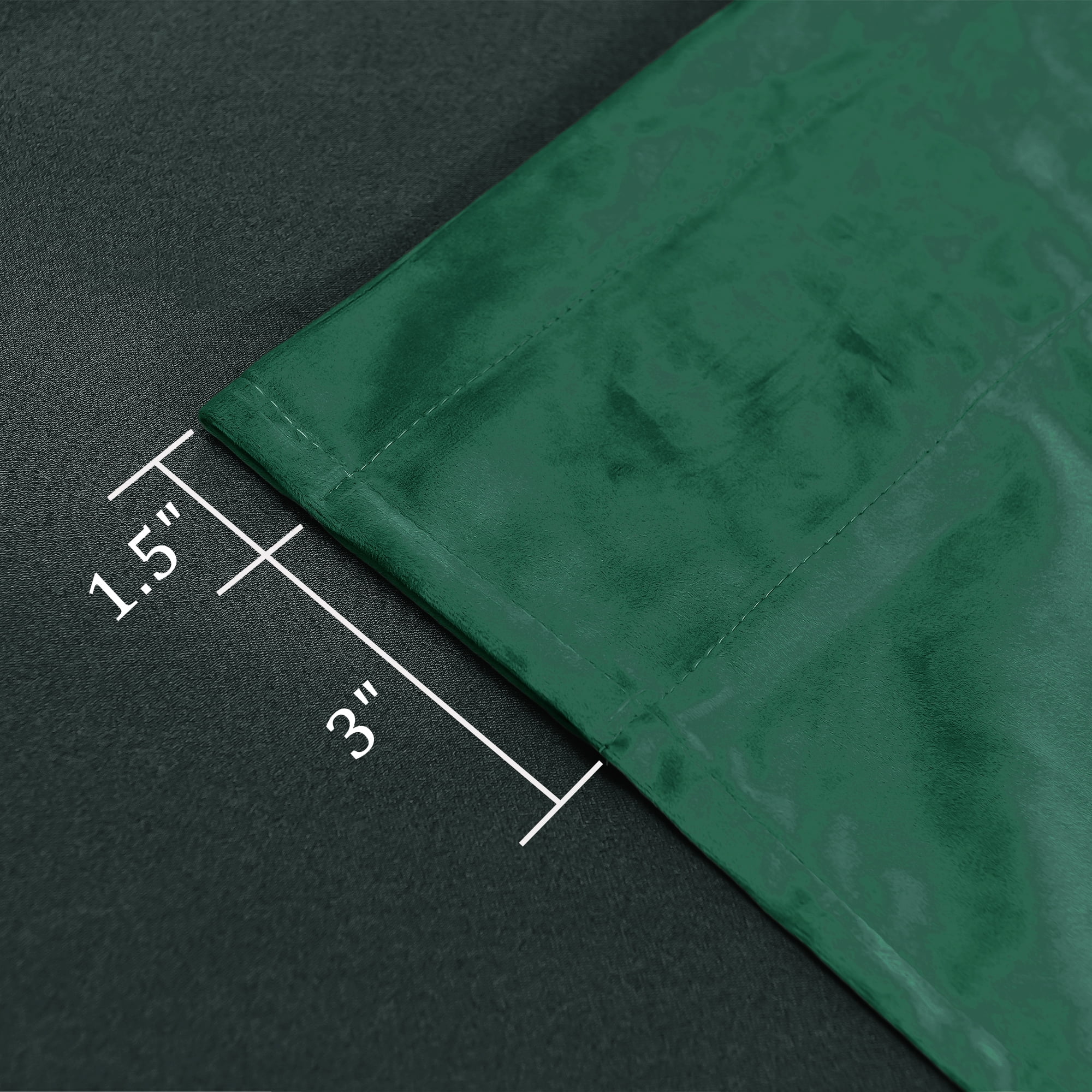 XWZO Green Velvet Curtains 96 inch for Christmas Holiday Decor Set of 2, Rod Pocket Blackout Curtains for Bedroom Living Room with Tiebacks, 52"W x 96"L