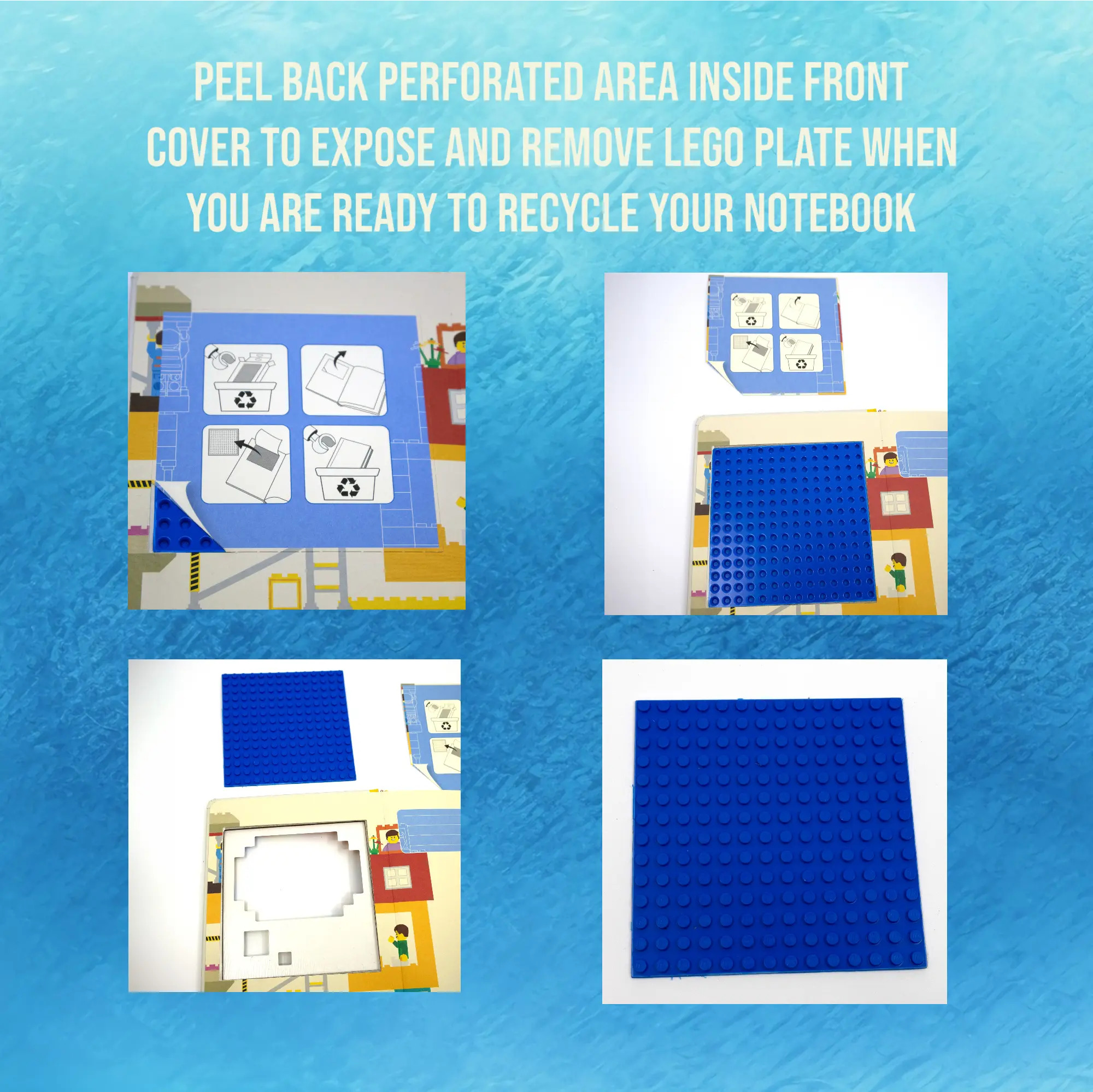 LEGO Stationery Thoughts Reclaim & Recycle Dotted Notebook with Gel Pen (53501)