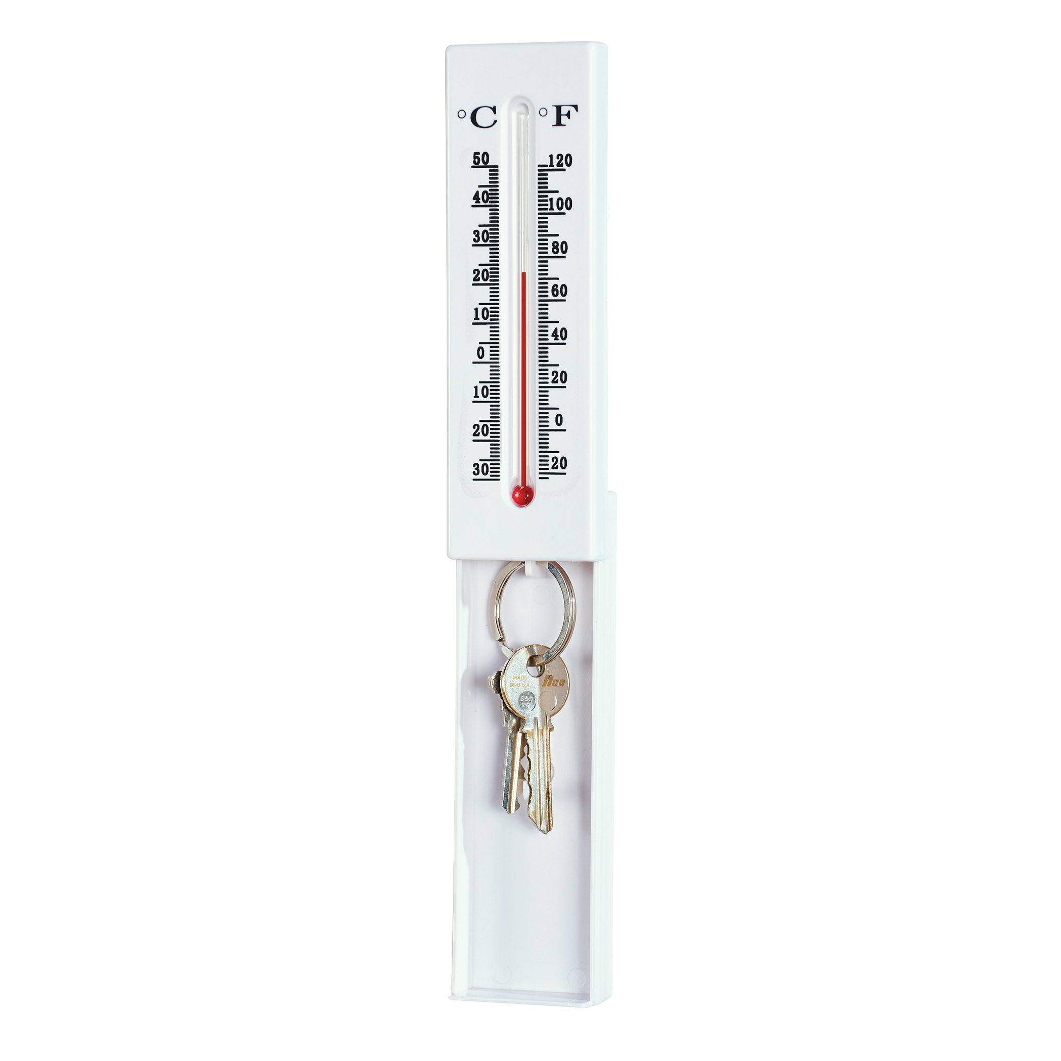 Sliding Safe Stash Secret Storage Thermometer Hide Extra Keys for