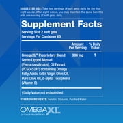 OmegaXL, Supplement Green-Lipped Mussel Oil - 60 Softgels (2 Pack)