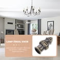 thumbnail image 2 of Durable Olive Green Iron Lamp Finial Knob for DIY Projects Easy Installation Standard Size, 2 of 5