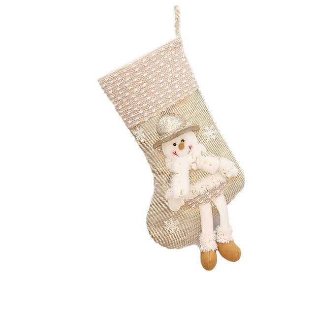 Medias navideñas Medias clásicas Papá Noel, muñeco de nieve, para decoración de fiestas navideñas en familia