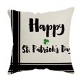 thumbnail image 1 of Puntoco St. Patrick'S Day Cotton Linen Cushion Cover Throw Case Sofa Home Decor, 1 of 2