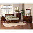 thumbnail image 6 of Home Square 2 Piece Furniture Set with 2-Drawer Nightstand in Cappuccino, 6 of 6