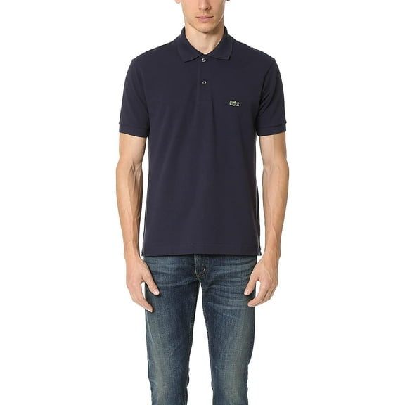 Lacoste Mens Short Sleeve L.12.12 Pique Polo Shirt X-Small Navy Blue