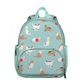 thumbnail image 1 of Hand-Drawn Cat Graphic Student Backpack – Cute Cat Print Design With Vintage Cat Illustration And Cats And Flowers Pattern, 1 of 6