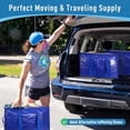 thumbnail image 5 of Bxaolu 6 Pack Heavy Duty Large Moving Bags with Strong Zipper & Handles, Sturdy & Durable Clothes Storage Bags Totes Bins, Blue Packing Moving Boxes for College Supplies, 5 of 9
