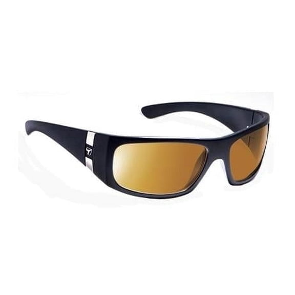 7eye 780142 Shaka Sharp View Copper Sunglasses- Matte Black - Medium & Extra Large