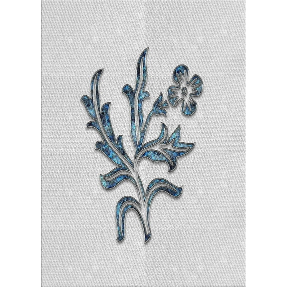 Ahgly Company Machine Washable Indoor Rectangle Transitional White Smoke Area Rugs, 4' x 6'