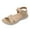 Khaki, variant on Qodauz Women's Comfortable Sandal Cushioned Walking Sandals Lightweight Hiking Sport Sandals 6.5