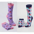 thumbnail image 4 of Colorfut Women's 12 Pairs Colorful Patterned Crew Socks WC88-AB, 4 of 5