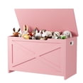 thumbnail image 2 of Kojooin 30 in Wooden Storage Bench with Safety Hinges and Side Handles, Multifunction Toy Chest and Entryway Organiser, 2 of 7