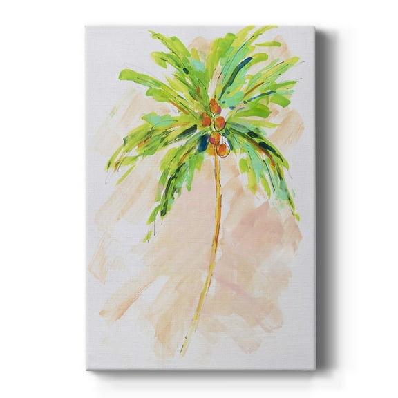 Coconut Palm II Premium Gallery Wrapped Canvas - Ready to Hang