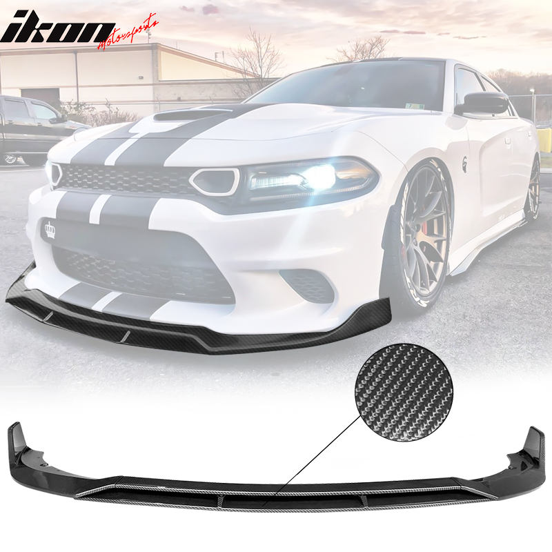 Compatible With 1521 Dodge Charger SRT V2 Style Front Bumper Lip