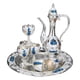 thumbnail image 2 of de café de estilo europeo tazas de café, conjunto de taza de café de 8 pis, incluyendo tetera andeja de té tesanal y tazas de té azul Soledad Webware Weecup, 2 of 9