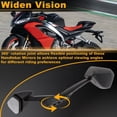 thumbnail image 2 of Espejos Retrovisores de Motocicleta Unique Bargains, Espejos Laterales en Forma de Diamante, Reemplazo para Aprilia RS660 2021-2024 y Aprilia RSV4 2019-2025, 1 Juego, 2 of 6