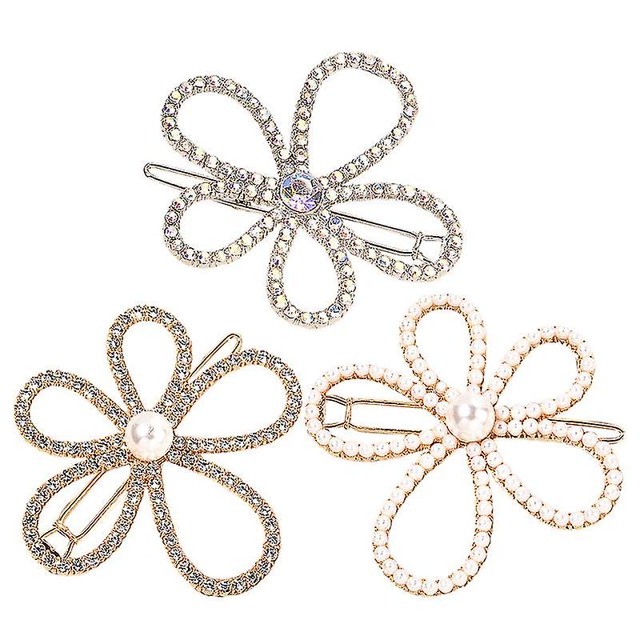 3 uds pasador de niña flor pinza de pelo perla horquilla decorativa lateral horquilla Kuyhfg Sin marca