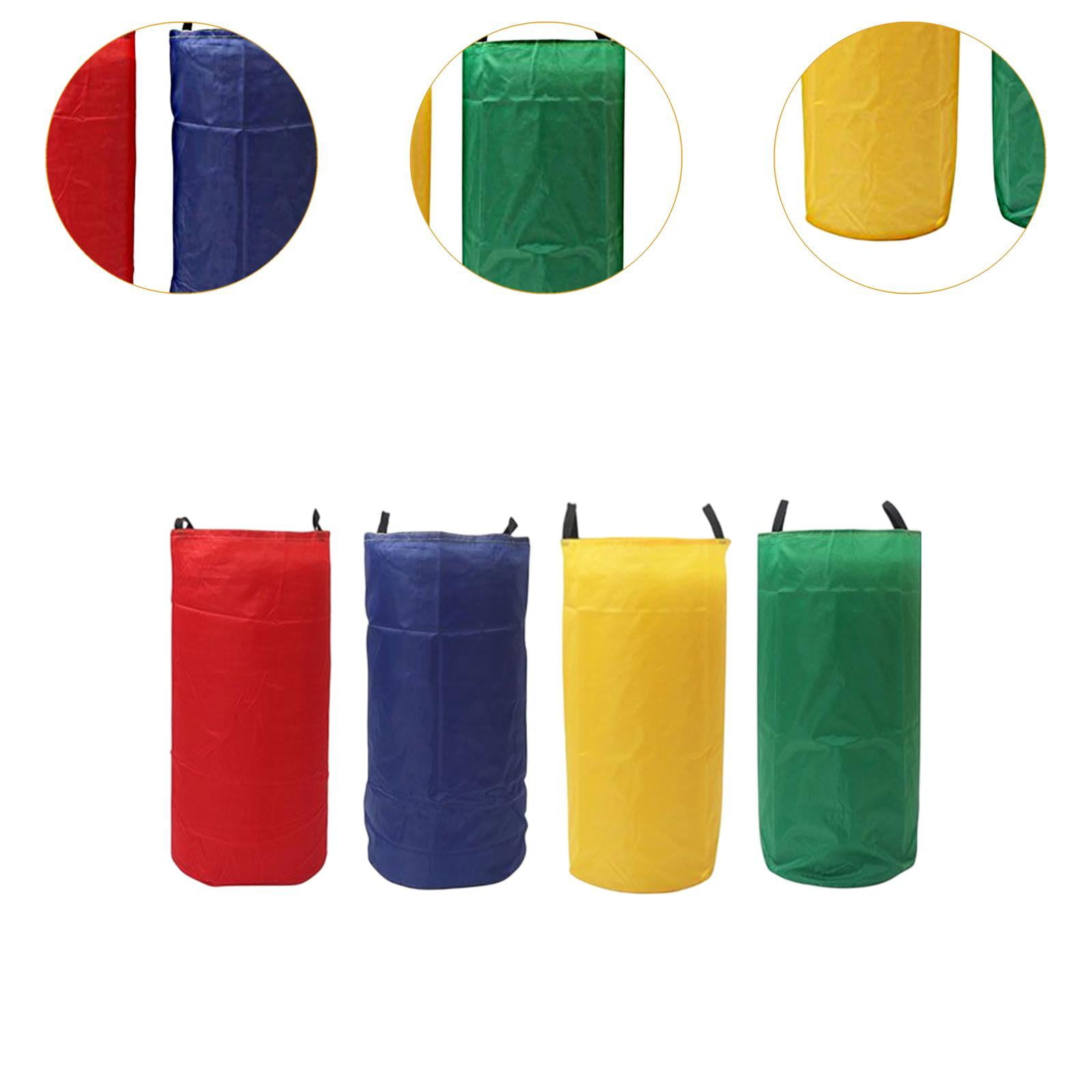 HILABEE 4 X Potato Sack Race Sacks for Children And Adults, Balance Training, Oxford Jumping Sacks, Field Day Games for Carnival, Easter, Yard S