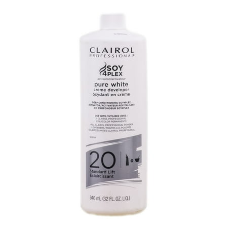 - Clairol Pure White Creme Developer - Standard Lift - Option : 20 Volume - 32 oz