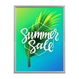 Lockable Weatherproof Snap Poster Frame 30x40 Inch Silver 1.38 ...