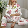thumbnail image 6 of Fotbe a cow and a pig Pattern Long Sleeve Pajama Set for Women,Sleepwear Set,2-piece Loungewear Set,Soft PJs Comfy Nightwear with Pockets-X-Large, 6 of 7