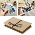 USHOBE Brown Accordion Album with Ribbon Tie for DIY Wedding and ...