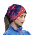 thumbnail image 6 of Neck Gaiter Face Cover Scarf, Hawaiian Style Colorful Sunset Soft Face Sun Mask Cover Scarf Headband Cooling Sweat Absorbing Bandanas Hiking Cycling Running, 6 of 7