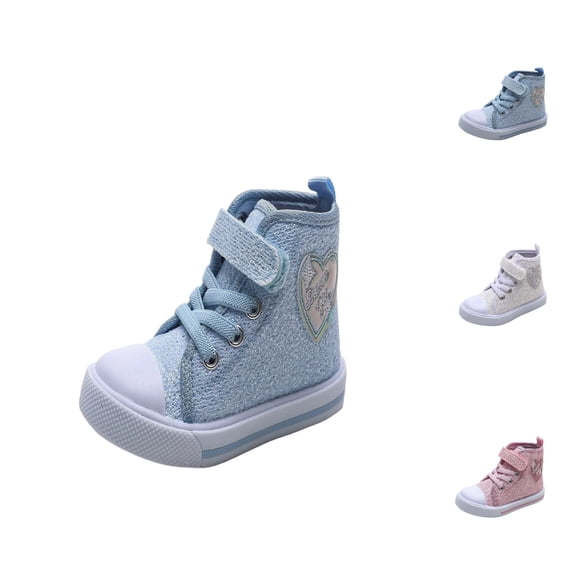 Zecgelong Toddler Girls Canvas High Top Lightweight Resistant Casual Shoes for 6 Toddler