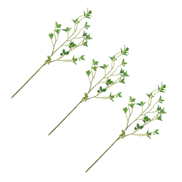 Bewildely 3 unids/set plantas simuladas para decoración del hogar elegante durabilidad duradera fácil de limpiar Decoración verde