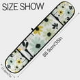 thumbnail image 3 of Yayeee Double Oven Mitt Kitchen Heat Resistant Baking 35" x7" Quilted Glove, White Flower, 3 of 6