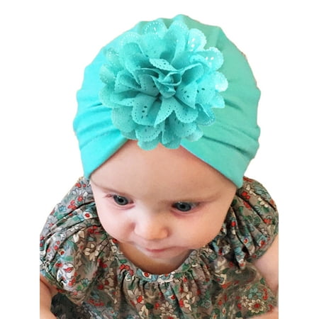 Kids Baby Girl Turban Flower Head Wrap Adjustable India Hat Cotton (Best Corn Caps In India)