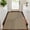 Black and brown U-shaped, variant on ORGOWEL Front Door Mat 3x5ft Non Slip Easy Jute Indoor Outdoor Entrance Doormat Washable Absorbent Low Profile Resist Dirt Inside Patio Porch Entryway Mat,Black
