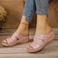 thumbnail image 5 of Jsaierl Women's Embroidered Wedge Slide Sandals, Open Toe Orthopedic Sandals with Arch Support, Comfortable Non-Slip Casual Summer Shoes for Outdoor Walking & Daily Wear, 5 of 8