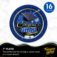 thumbnail image 3 of Blue Graduation Party Tableware Deluxe Set for 16 Guests, 3 of 8