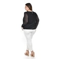 thumbnail image 3 of Blusa de Mangas con Relieve Roman Fashion Talla Extra 5107 Negro 42, 3 of 5