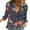 Black, variant on ICHUANYI Fashion Print Shirts for Women Lapel Button Down Long Sleeve Blouses V Neck Casual Loose Tops