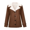 thumbnail image 1 of Womens Winter Jackets,Long Sleeve Plus Warm Solid Color Padded Jacket Woman, 1 of 6