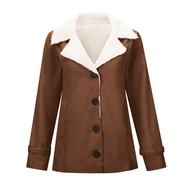 Womens Winter Jackets,Long Sleeve Plus Warm Solid Color Padded Jacket Woman